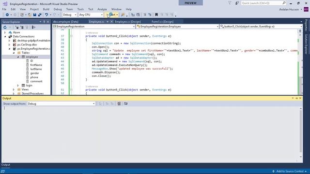 lesson 40: Implement Select and Delete query in C# and SQL Server. смотреть онлайн