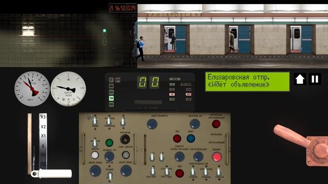 Симулятор Ленинградского метро 2D - Поездка по Невско-Василеостровской линии на 81-717 "Номерной" смотреть онлайн