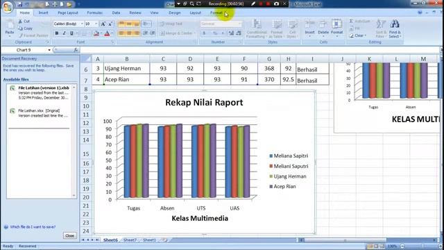 Tutorial Microsoft Excel : #7 Membuat Grafik смотреть онлайн