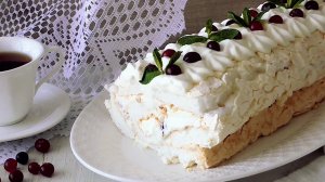 Меренговый рулет✨ с Нежным кремом!