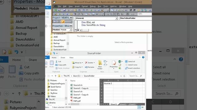 Excel VBA Move files to a Different Folder-XLorate смотреть онлайн