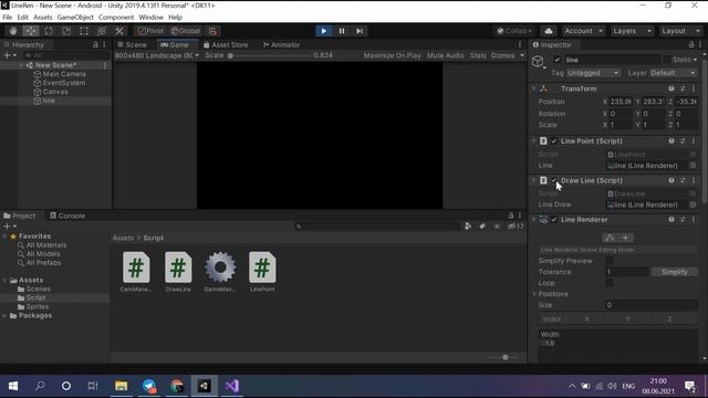 LineRenderer (Рендер линий) | Уроки Unity 3D (Юнити) для детей с нуля | Школа Unity для школьников смотреть онлайн
