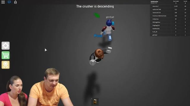 ПОБЕГ от ПОТОЛКА в игре The CrusheR в ROBLOX Челлендж ПОТОЛОК это ДРОБИЛКА в РОБЛОКС от КАТАЛЕКС смотреть онлайн