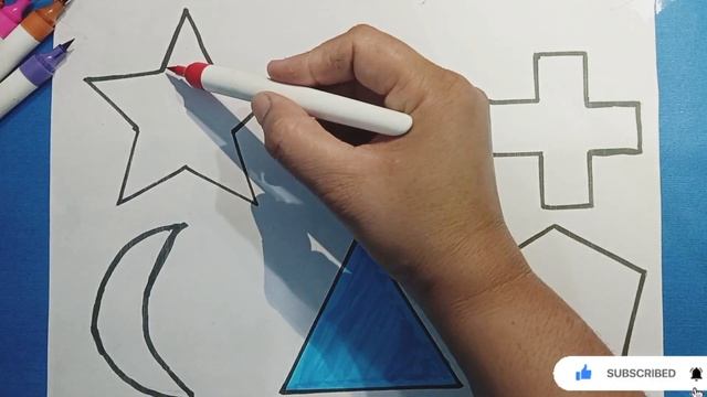 Learn to draw 2d shapes, colors for kids, toddlers learning videos educational video смотреть онлайн