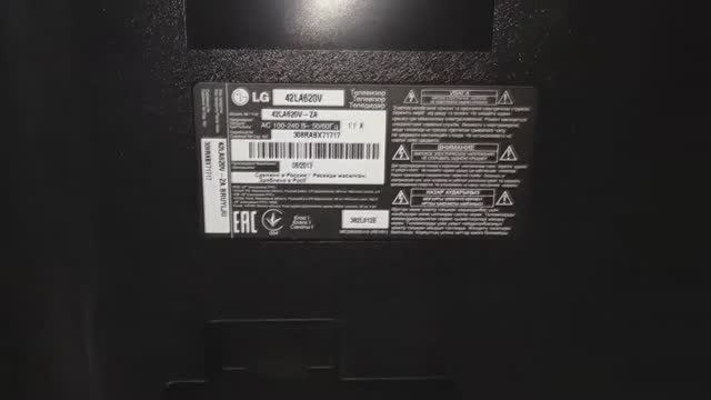 Ремонт телевизора LG 42LA620V (неисправность -нет изображения, темный экран, звук есть картинки-нет) смотреть онлайн