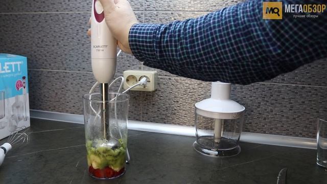 Scarlett SC-HB42M41 обзор погружного блендера смотреть онлайн