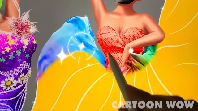 Wednesday And Enid Glow Up Into Prom Night | Cartoon WOW смотреть онлайн