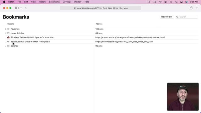 Using Bookmarks In Safari On A Mac