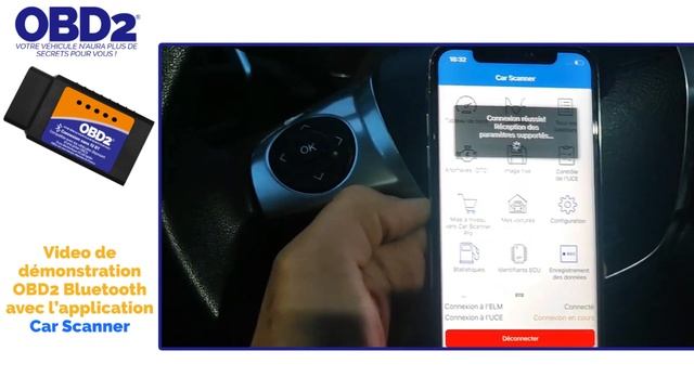 Démonstration Obd2 bluetooth - OBD2.fr смотреть онлайн