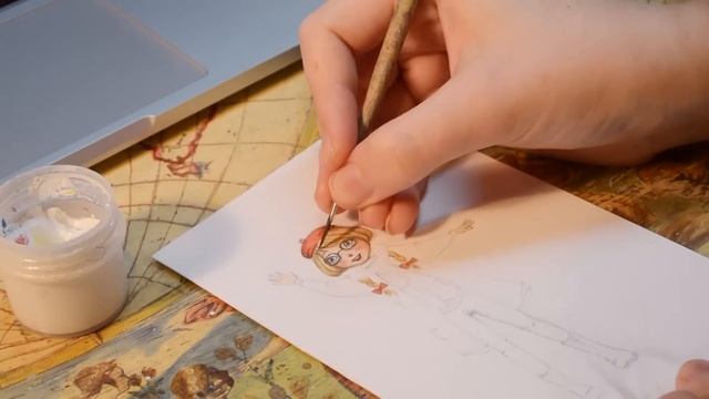 ?рисую открытку. процесс :з смотреть онлайн