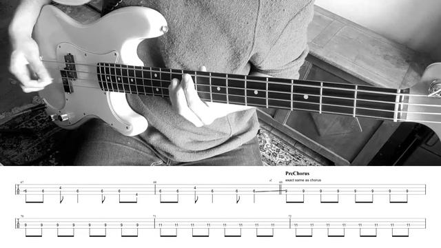 U2 - New Year's Day (CORRECT BASS LINE + TAB) [cover] смотреть онлайн