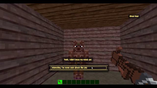 Fallout NV style dialog with NPC in Minecraft смотреть онлайн