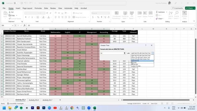 ITC 1370 | Excel Activities Part 1 смотреть онлайн