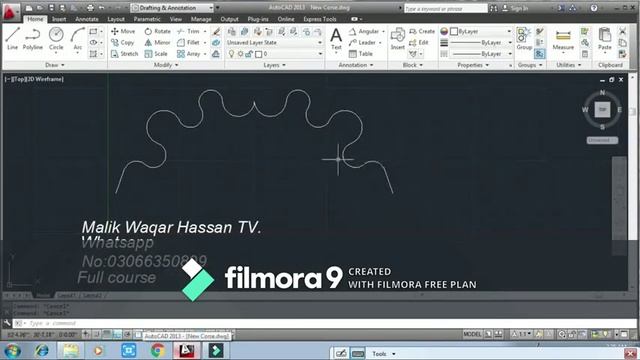 AutoCad tutorial in Urdu ( MIRROR)# 32 смотреть онлайн