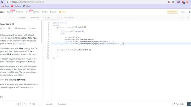 Leetcode 1406. Stone Game III смотреть онлайн