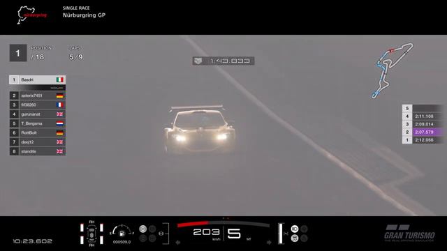 Gran Turismo Sport Daily race C - GR 4 Nurburgring GP смотреть онлайн