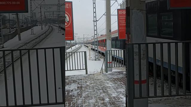 Отправление Иволги ЭГ2Тв со станции Депо МЦД-2 Курское направление #like #like смотреть онлайн
