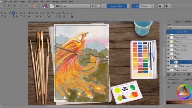 Активное долголетие. Рисуем Жар-Птицу смотреть онлайн