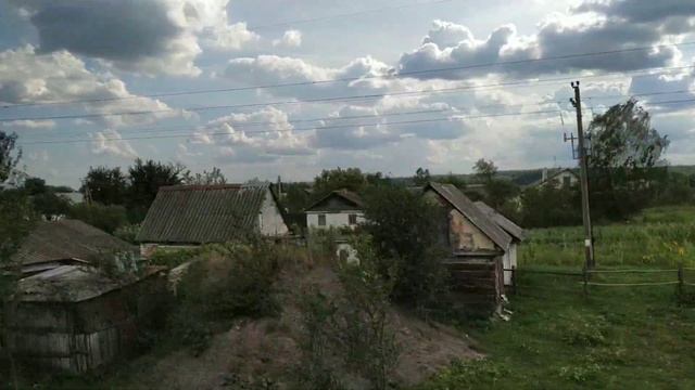 Просторы Хмельницкой области. Вид из окна поезда / View from the train window смотреть онлайн