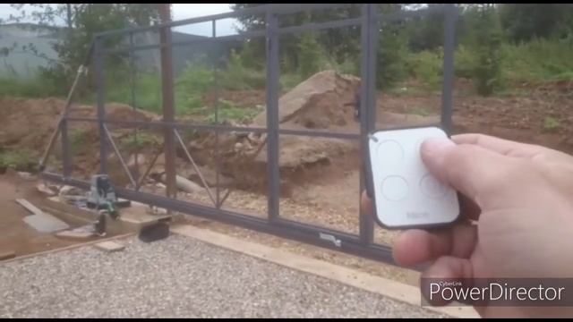 Откатные ворота с калиткой смотреть онлайн