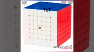 как менялся размер кубика Рубика от 1х1 до 19х19