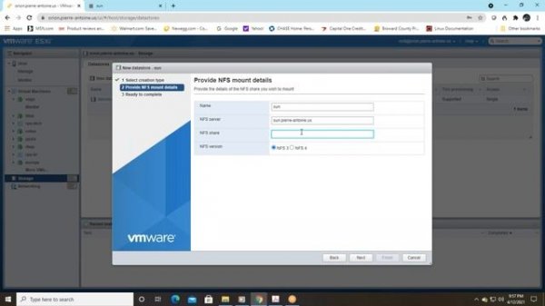 How to Add or Mount NFS Datastore on ESXi 6 7
