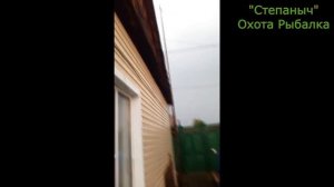 Страшная гроза!!! Молния ударила рядом.. в антенну!!!