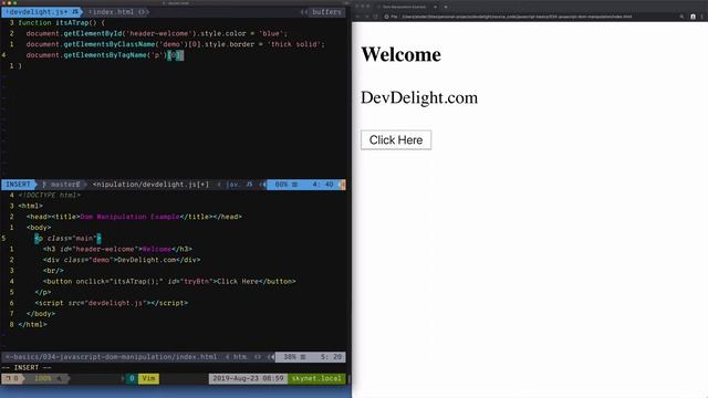 JavaScript - Dom Manipulation смотреть онлайн