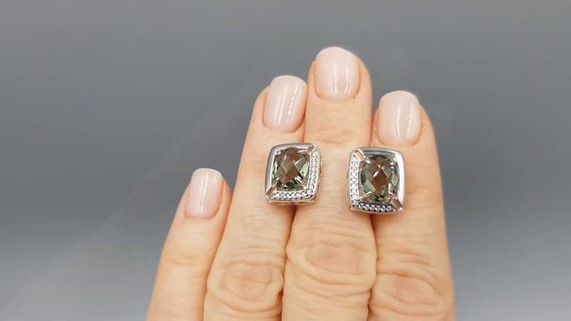 Серьги SOKOLOV из серебра с кварцем и фианитами. Артикул 92022052 смотреть онлайн