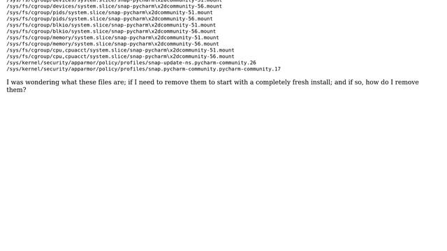 Unix & Linux: cgroup files for uninstalled software смотреть онлайн