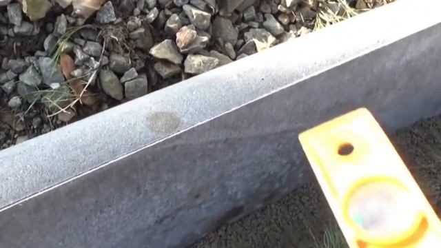 Установка бордюра на сухую смесь