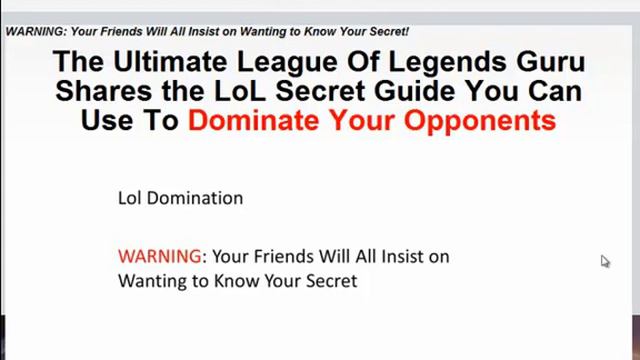 League of Legends Domination смотреть онлайн