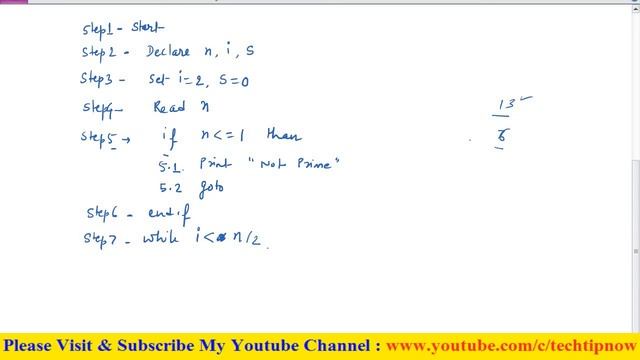Algorithm to check Prime No |Pseudo Code for Prime No | Algorithm Examples | Part-12 смотреть онлайн