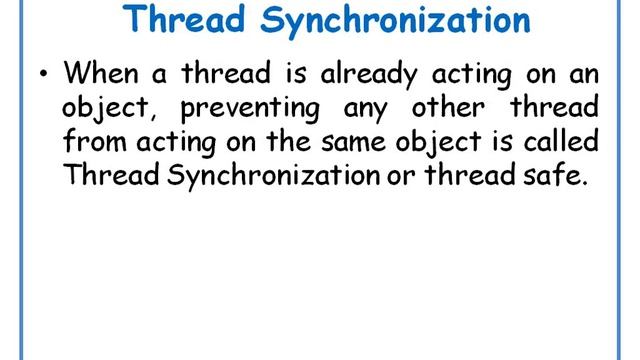 Thread Synchronization in JAVA|| JAVA in Telugu Lecture-74 смотреть онлайн