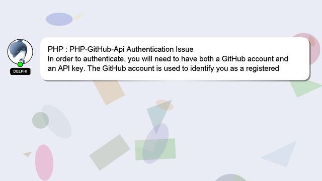 PHP : PHP-GitHub-Api Authentication Issue смотреть онлайн