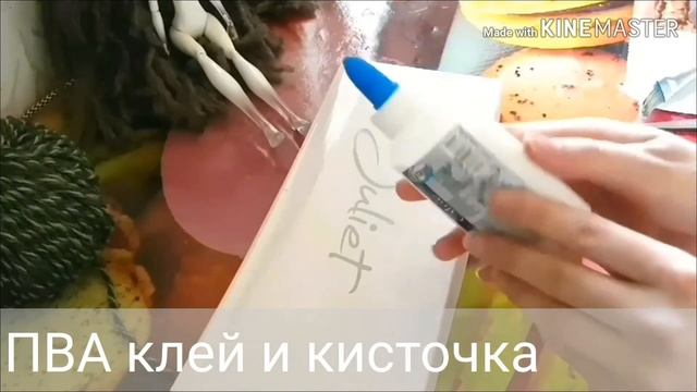 Как сделать кукле трессы из акриловых ниток смотреть онлайн