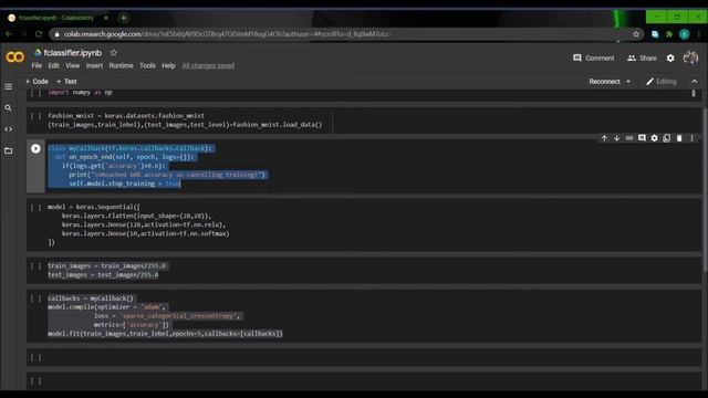 Callback in Tensorflow смотреть онлайн