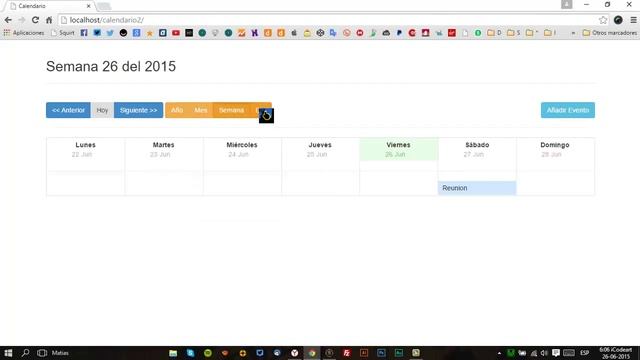 Calendario con eventos - Bootstrap + PHP + Mysql смотреть онлайн
