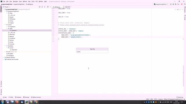 Устанавливаем шаблон на Django смотреть онлайн