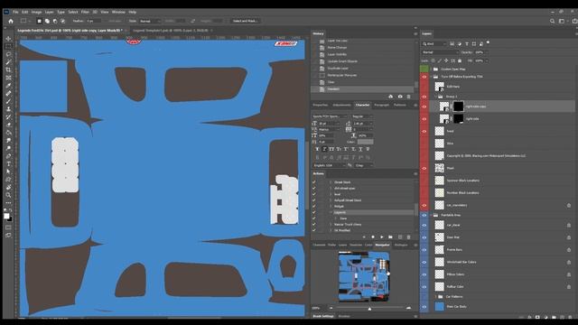 How to make a iRacing Model Smart Object Photoshop Template смотреть онлайн