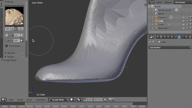 Clean up a 3D scan using Blender смотреть онлайн