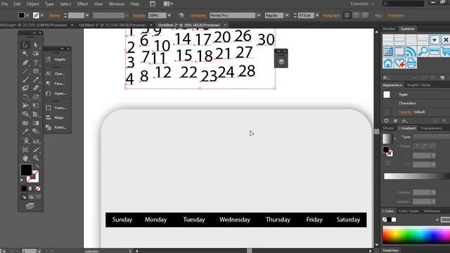 Illustrator Tutorial - Draw a Vector Calendar смотреть онлайн