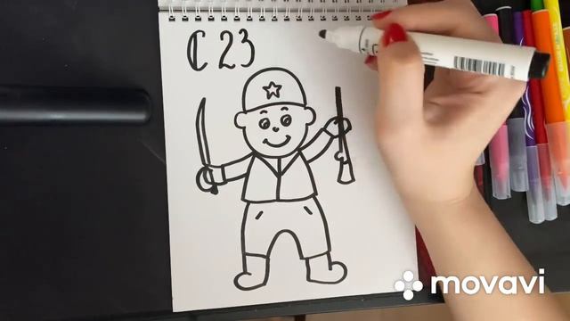 Рисуем солдата смотреть онлайн