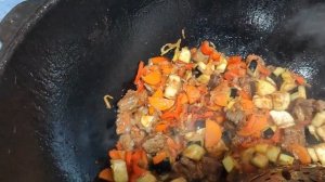 ОВОЩНОЕ РАГУ, С МЯСОМ И БАКЛАЖАНАМИ, ЭТО, ОЧЕНЬ, ОЧЕНЬ ВКУСНО!!! #еда #вкусно #мясо#баклажаны#
