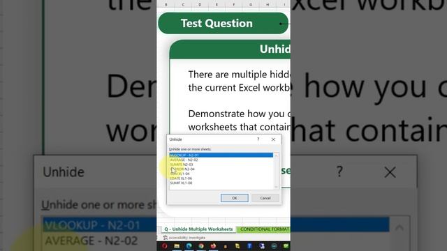 Excel Test: How to Unhide Multiple Tabs? смотреть онлайн
