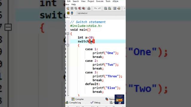 Switch statement in C | #switchstatement смотреть онлайн
