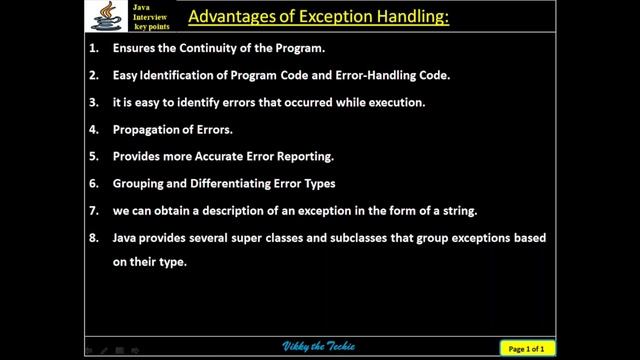 321. Java Exception Handling - Advantages смотреть онлайн