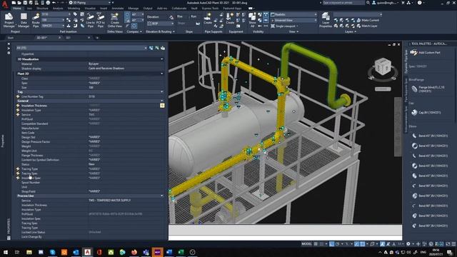 Plant 3D - Quick Tip - Adding insulation to pipe смотреть онлайн
