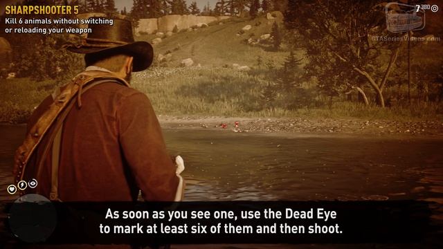 Red Dead Redemption 2 Sharpshooter Challenge #5 Guide - Kill 6 animals without reloading your weapo смотреть онлайн