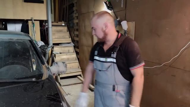 Подготовка Лады Гранты на перепродажу. Разбили фару (Ну почти). Кузовной ремонт авто. (Часть 2). смотреть онлайн